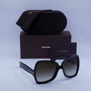 Tom Ford Jerry FT1222 01B Butterfly Sunglasses – Black/Smoke